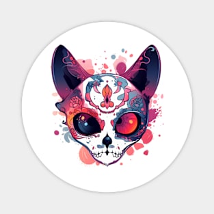 fantasy witchy cat halloween Magnet